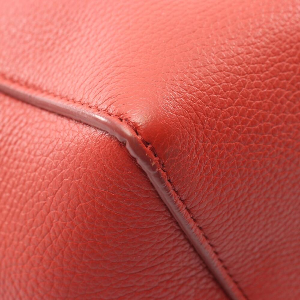 Celine Sangle Bucket Shoulder Bag Leather Red - Picture 6 of 8